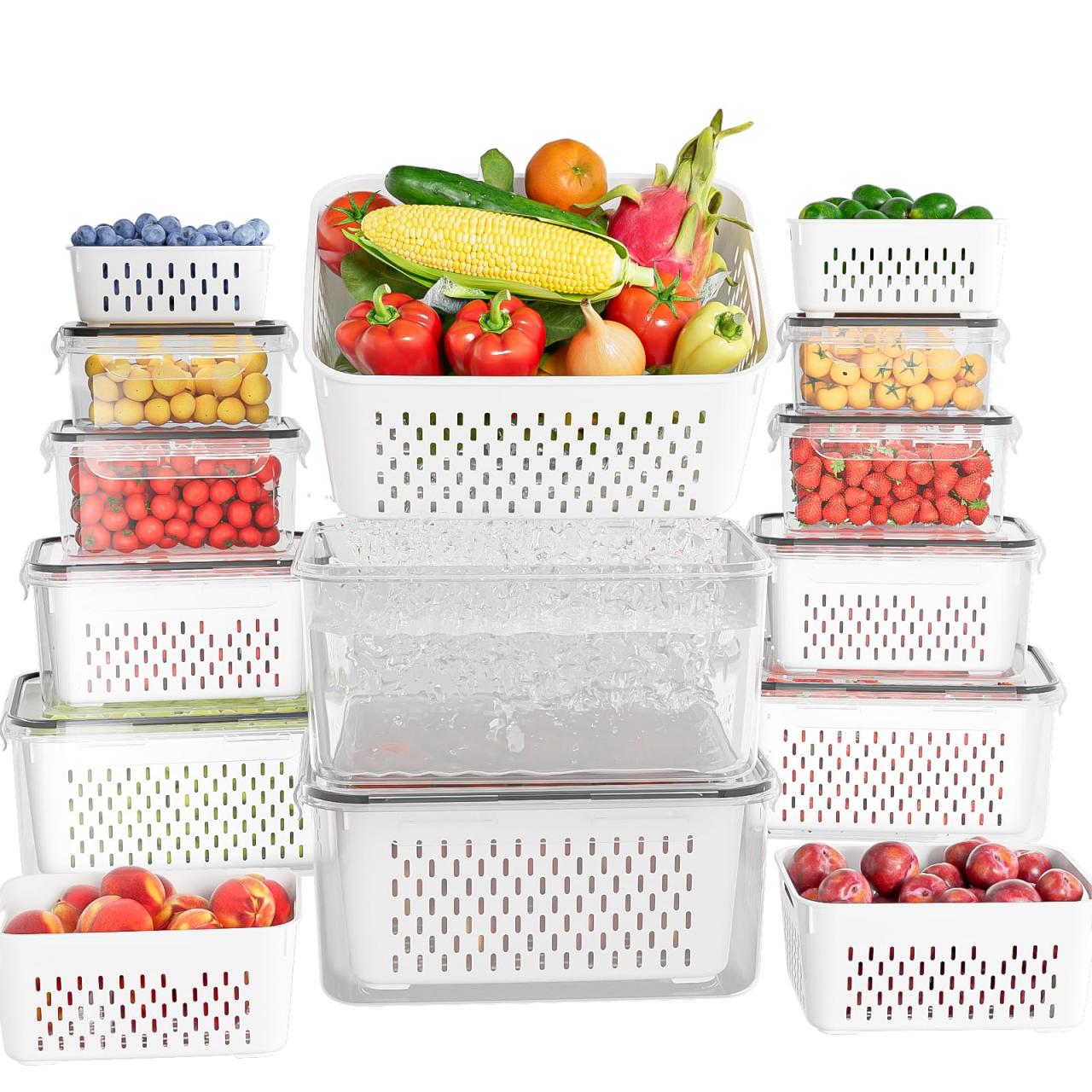 KEMETHY Fruit Storage Containers