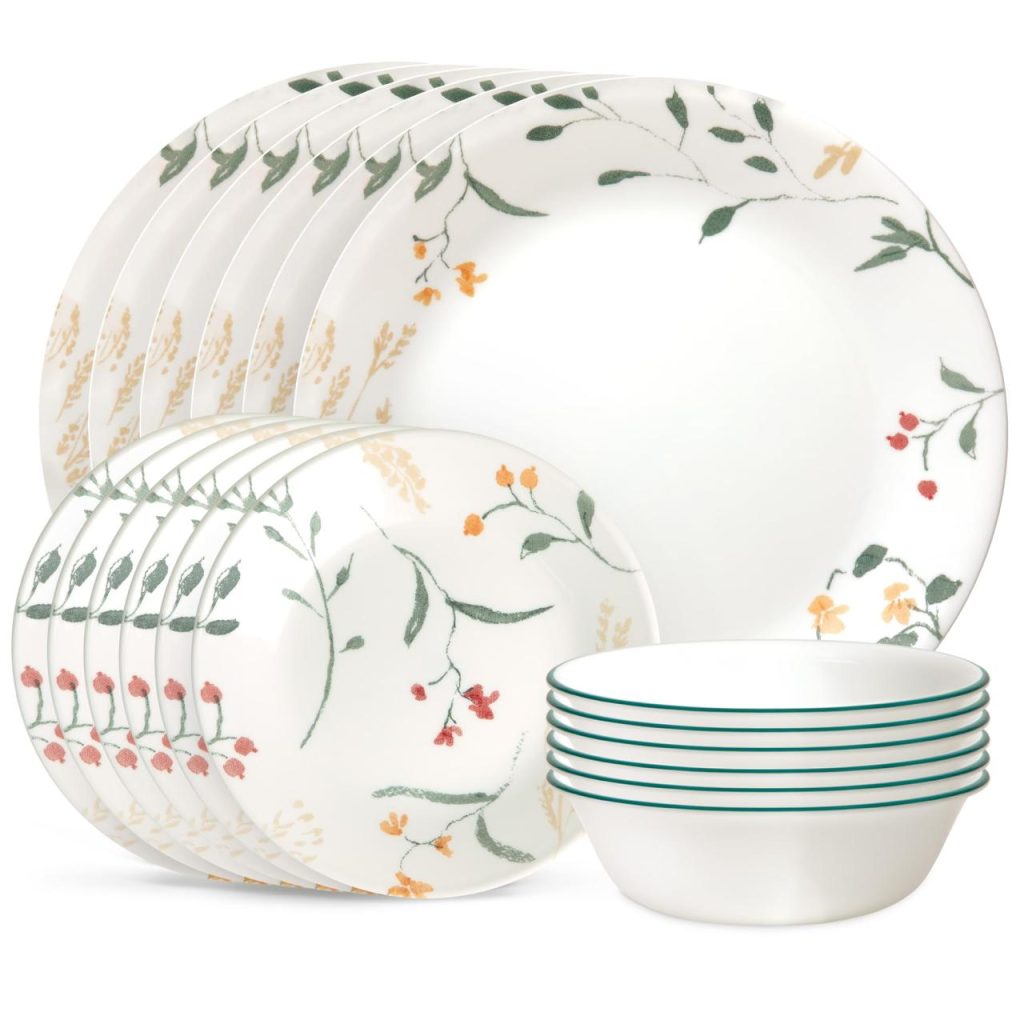 Corelle Vitrelle 18 Piece Glass Dinnerware Set