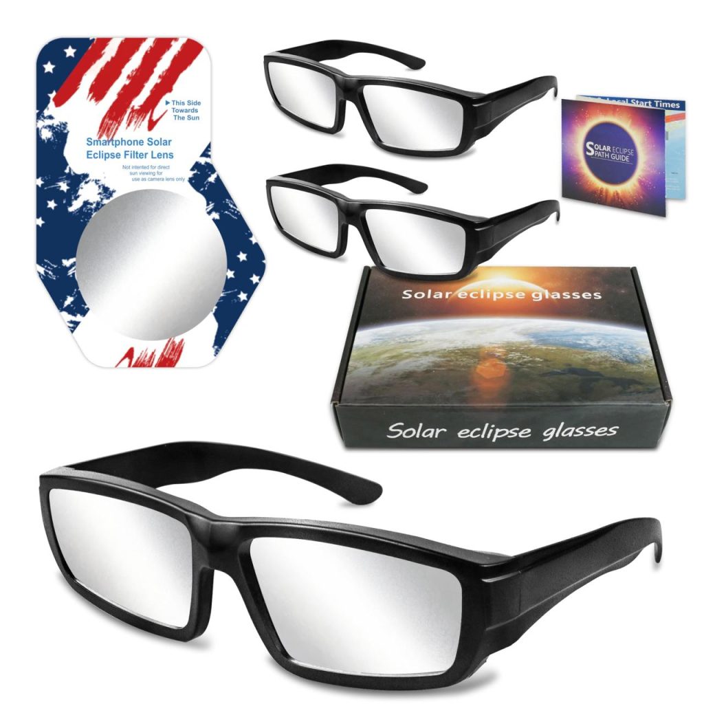 Solar Eclipse Glasses with 1 Cellphone Photo Filter Lens